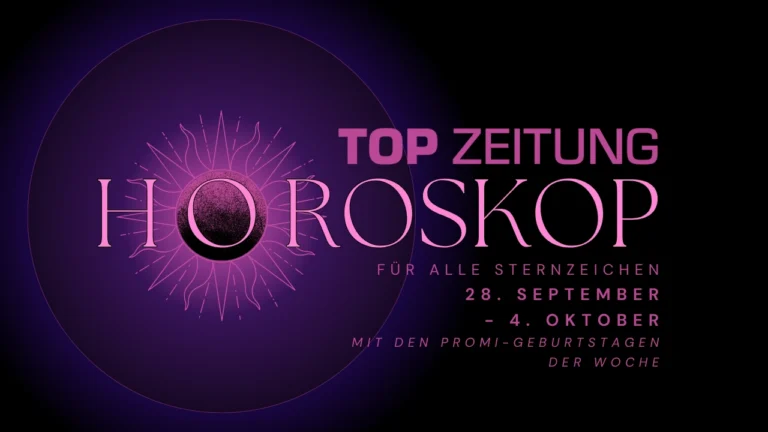 Wochenhoroskop 28. September – 4. Oktober 2026: Das sagen die Sterne diese Woche Wochenhoroskop 28. September – 4. Oktober 2026
